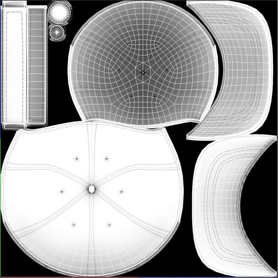 Baseball Cap 3D Model – Low Poly PBR Game Asset, FBX - View 8