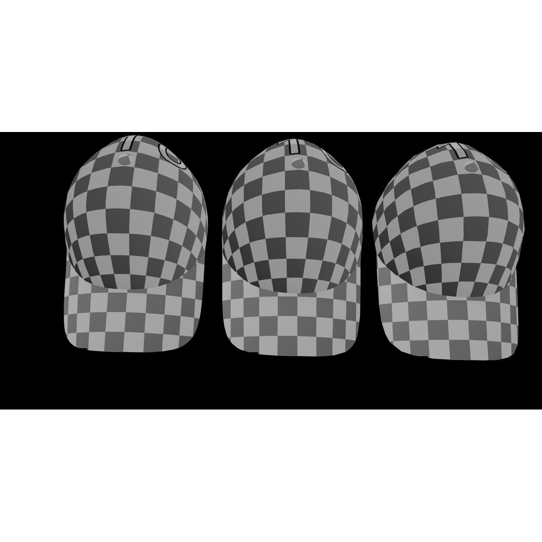 Baseball Cap 3D Model – Low Poly PBR Game Asset, FBX - View 9