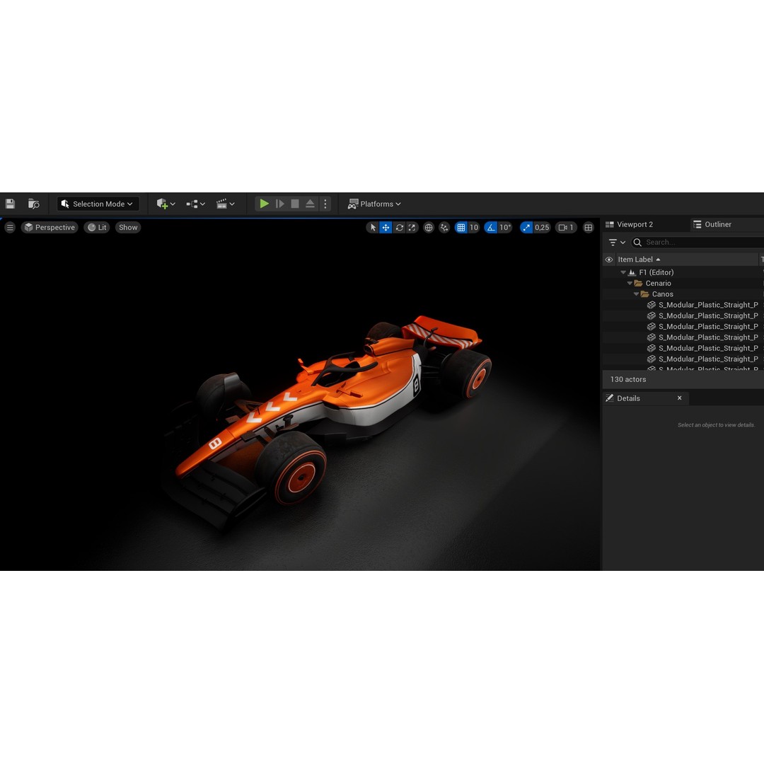 F1 Racing Car 3D Model – Low Poly Game Asset, PBR, FBX, Blender - View 16