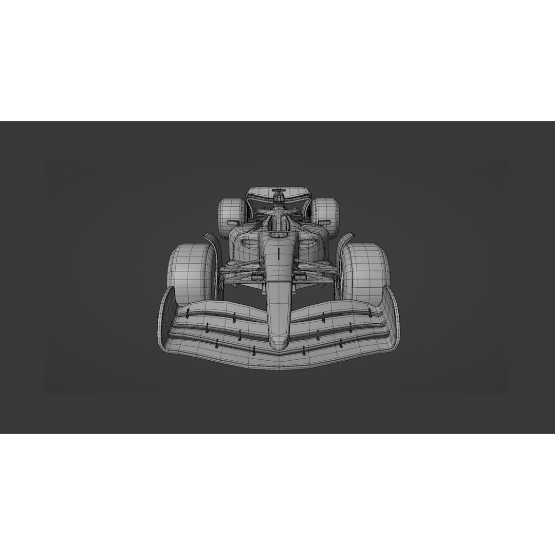 F1 Racing Car 3D Model – Low Poly Game Asset, PBR, FBX, Blender - View 19