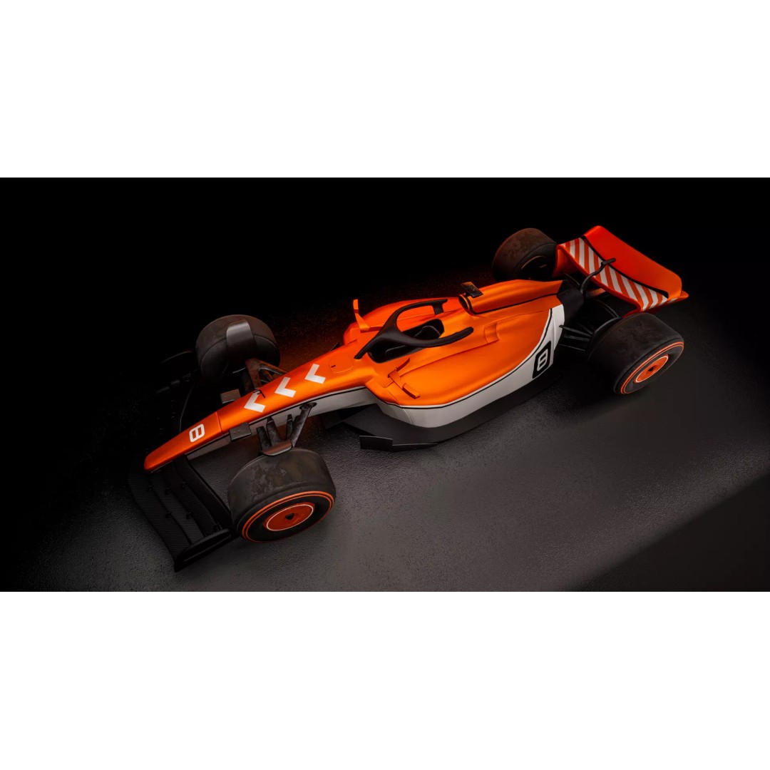 F1 Racing Car 3D Model – Low Poly Game Asset, PBR, FBX, Blender - View 2