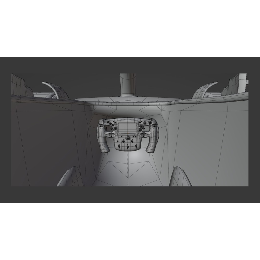 F1 Racing Car 3D Model – Low Poly Game Asset, PBR, FBX, Blender - View 22