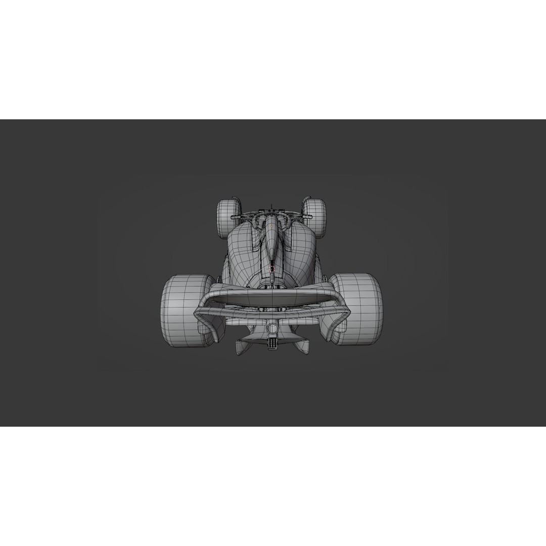 F1 Racing Car 3D Model – Low Poly Game Asset, PBR, FBX, Blender - View 23