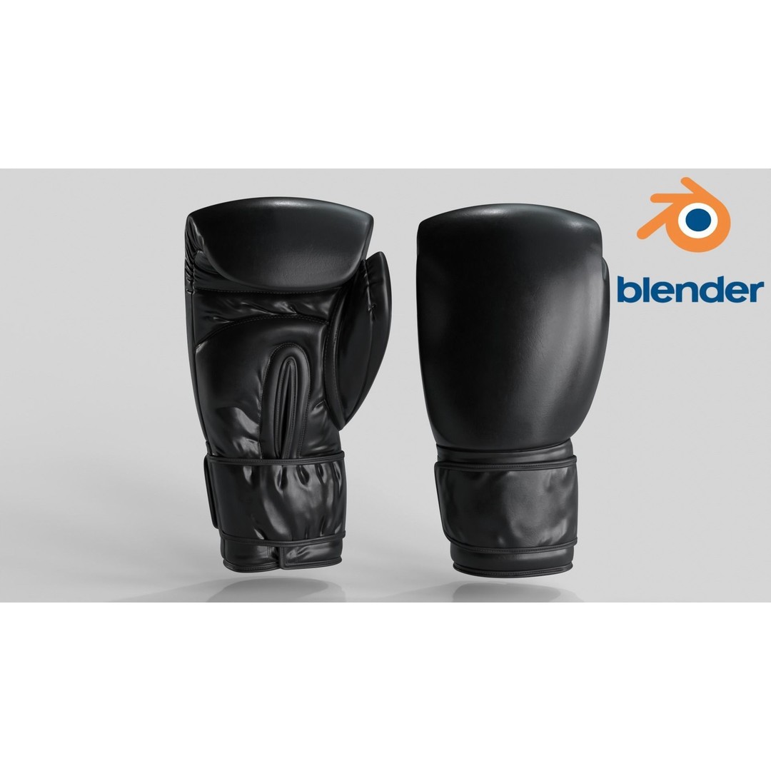 Boxing Glove 3D Model – Low Poly PBR Game Asset, FBX, OBJ - View 4