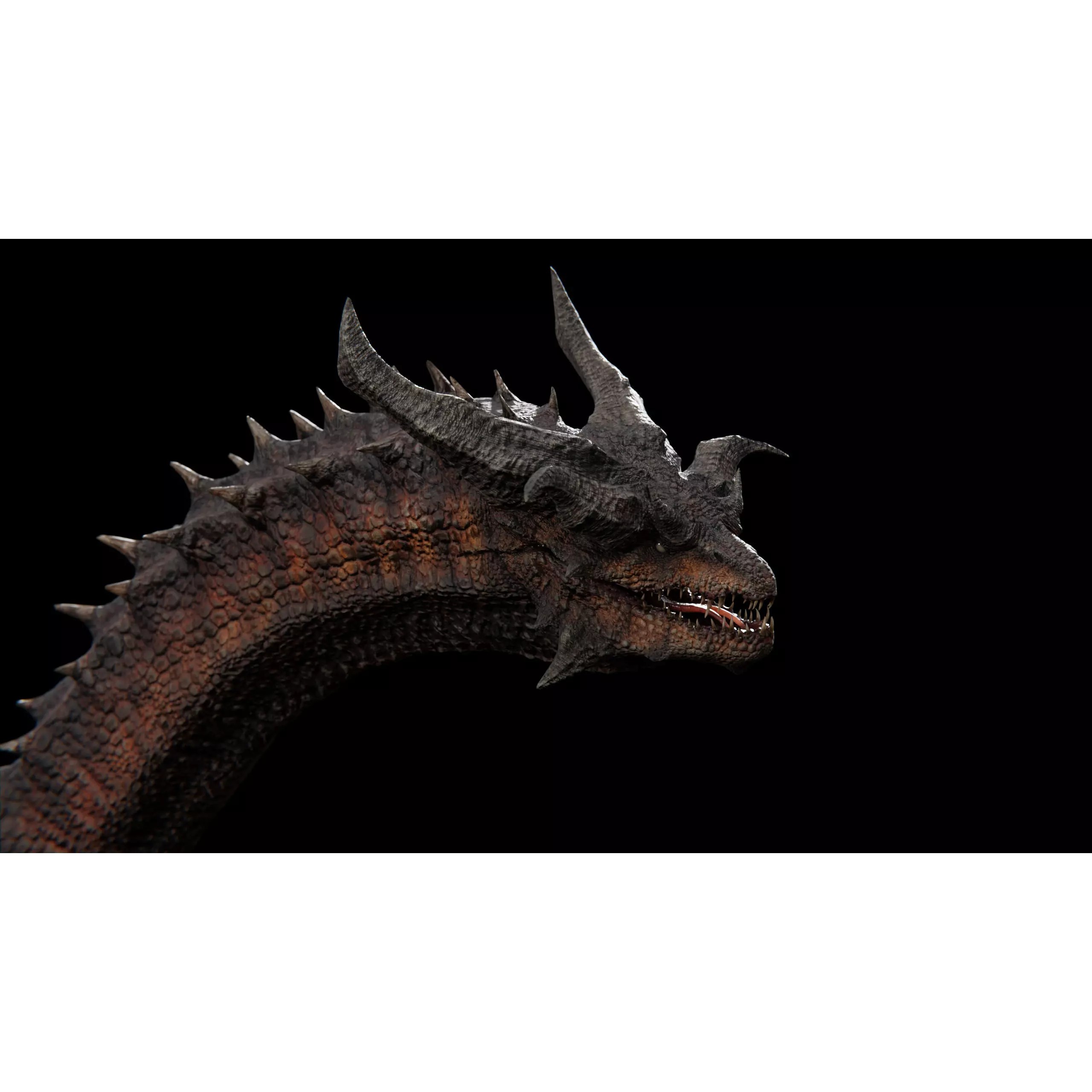 Hydra Dragon - Low-Poly Game-Ready 3D Model - View 49