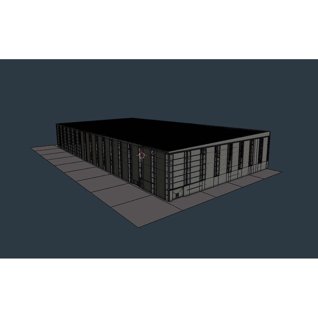 Airplane Hangar Interior 3D Model – Low Poly PBR Game Asset, FBX, OBJ - View 19