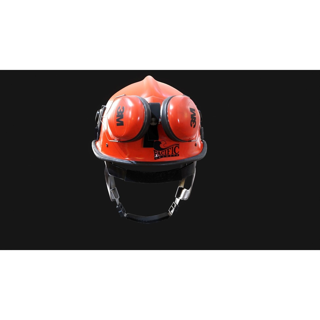NSW State Emergency Services Helmet 3D Model – Low Poly PBR Game Asset, FBX - View 14