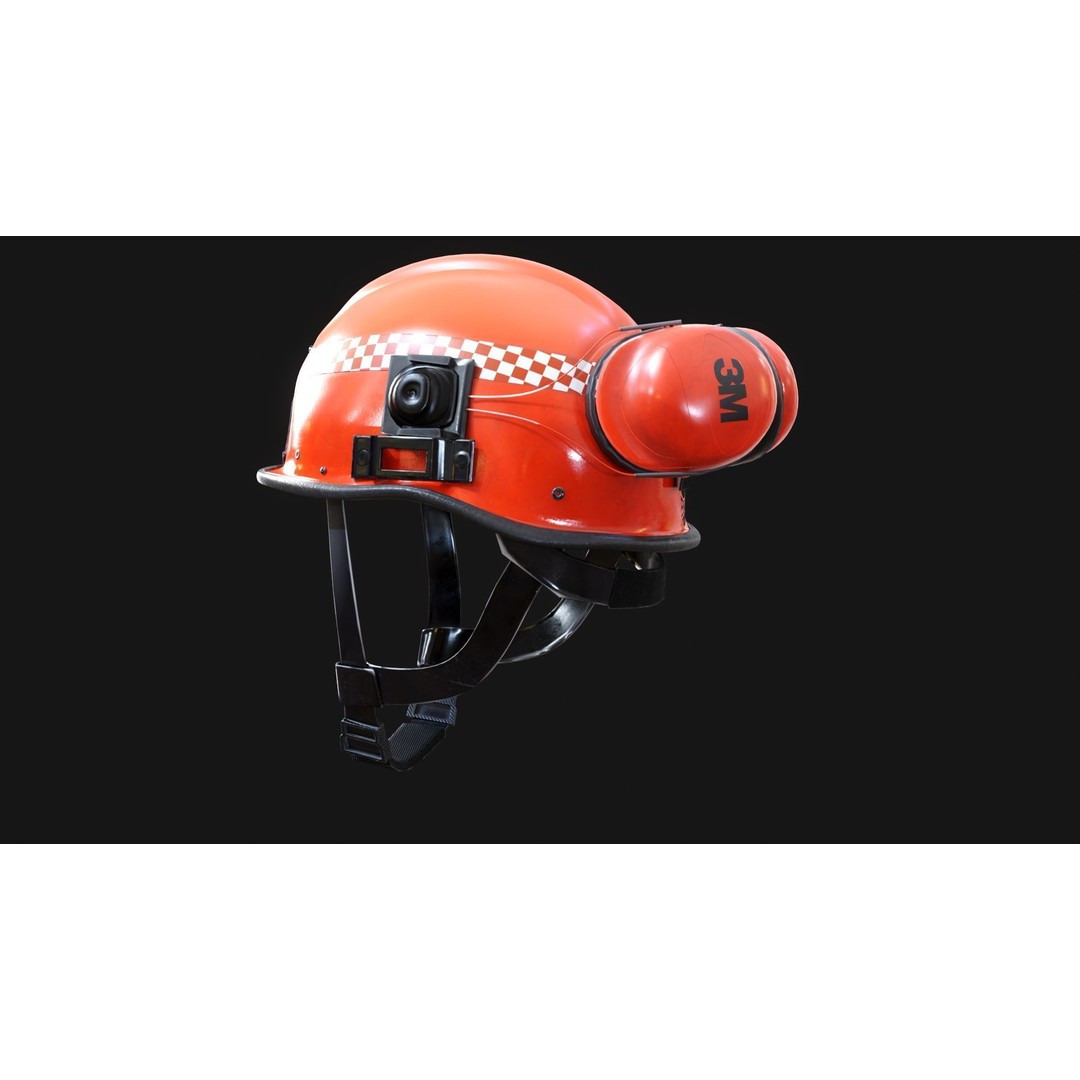 NSW State Emergency Services Helmet 3D Model – Low Poly PBR Game Asset, FBX - View 15