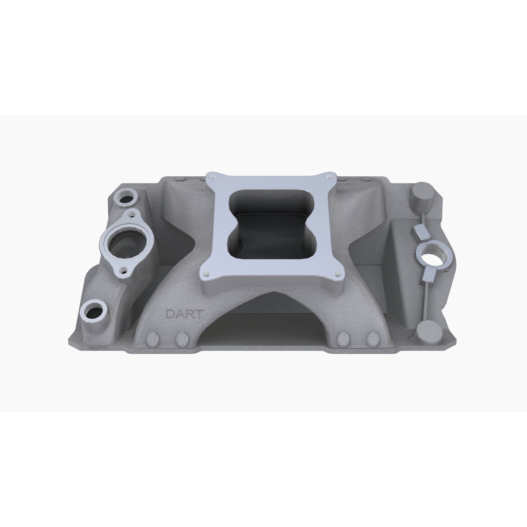 Dart 220 Smallblock Chevy Intake Manifold 3D Model – Low Poly Game Ready FBX - View 3