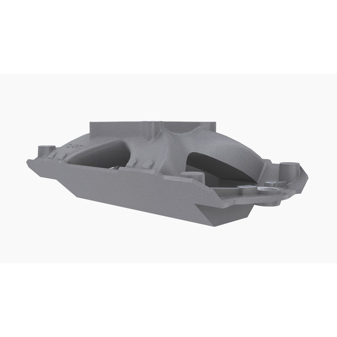 Dart 220 Smallblock Chevy Intake Manifold 3D Model – Low Poly Game Ready FBX - View 7