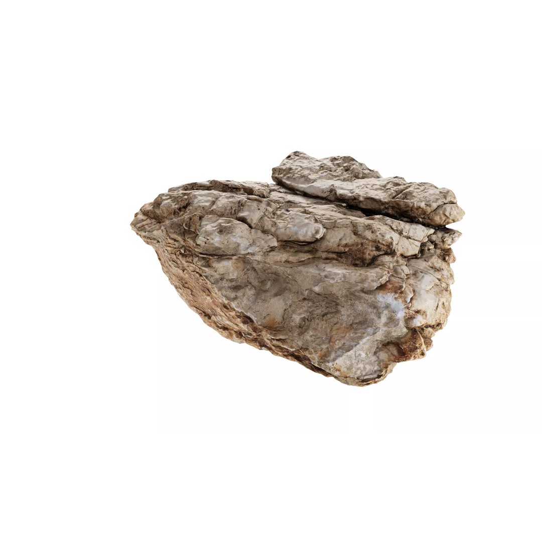 Photorealistic Rock 3D Model – Low Poly PBR Asset, 8K Textures - View 16