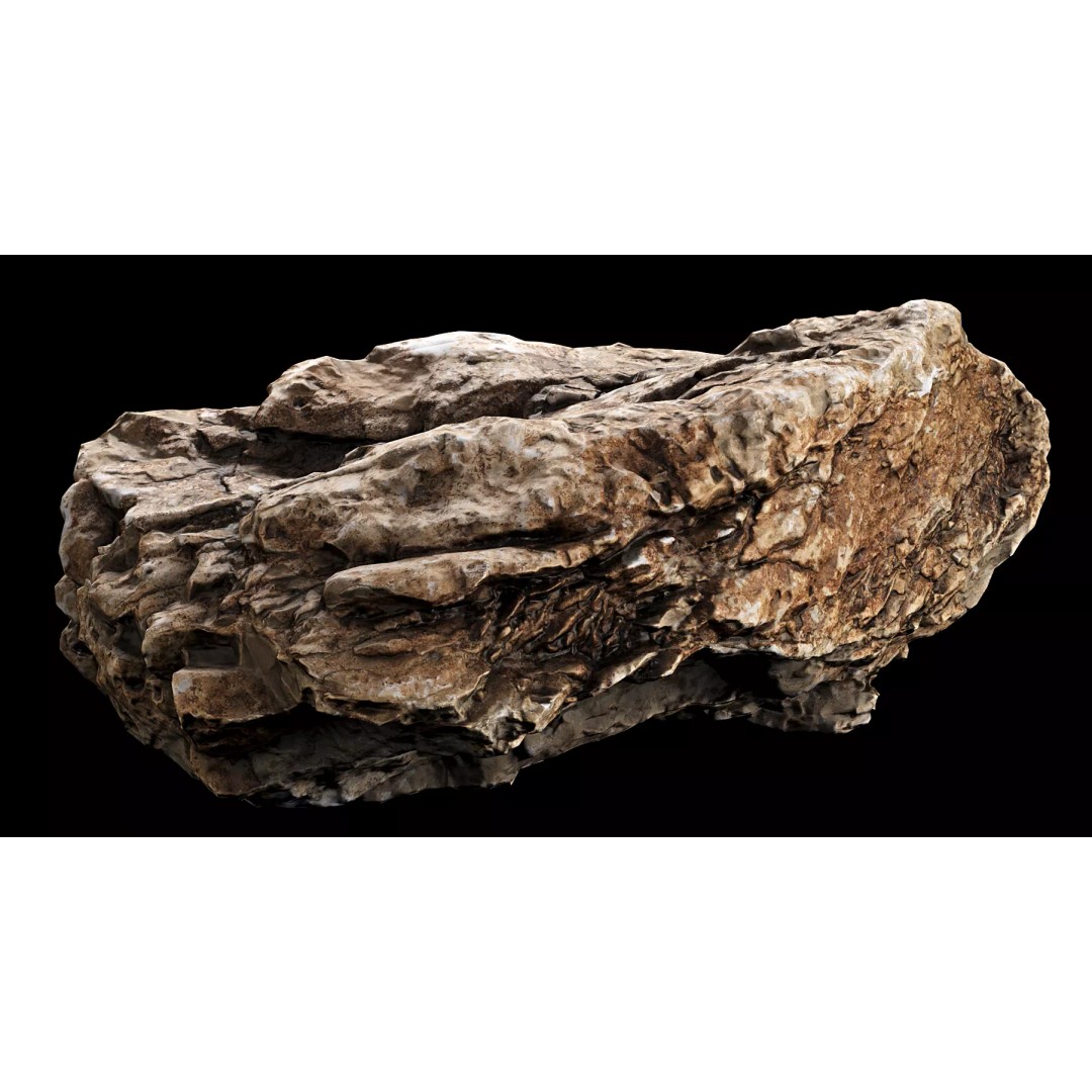 Photorealistic Rock 3D Model – Low Poly PBR Asset, 8K Textures - View 19