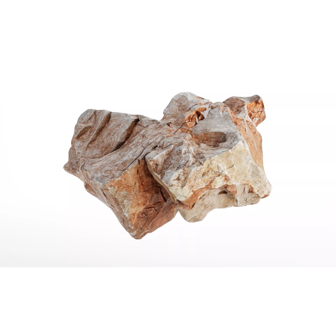 Photorealistic Rock 3D Model – Low Poly PBR Asset, 8K Textures - View 22