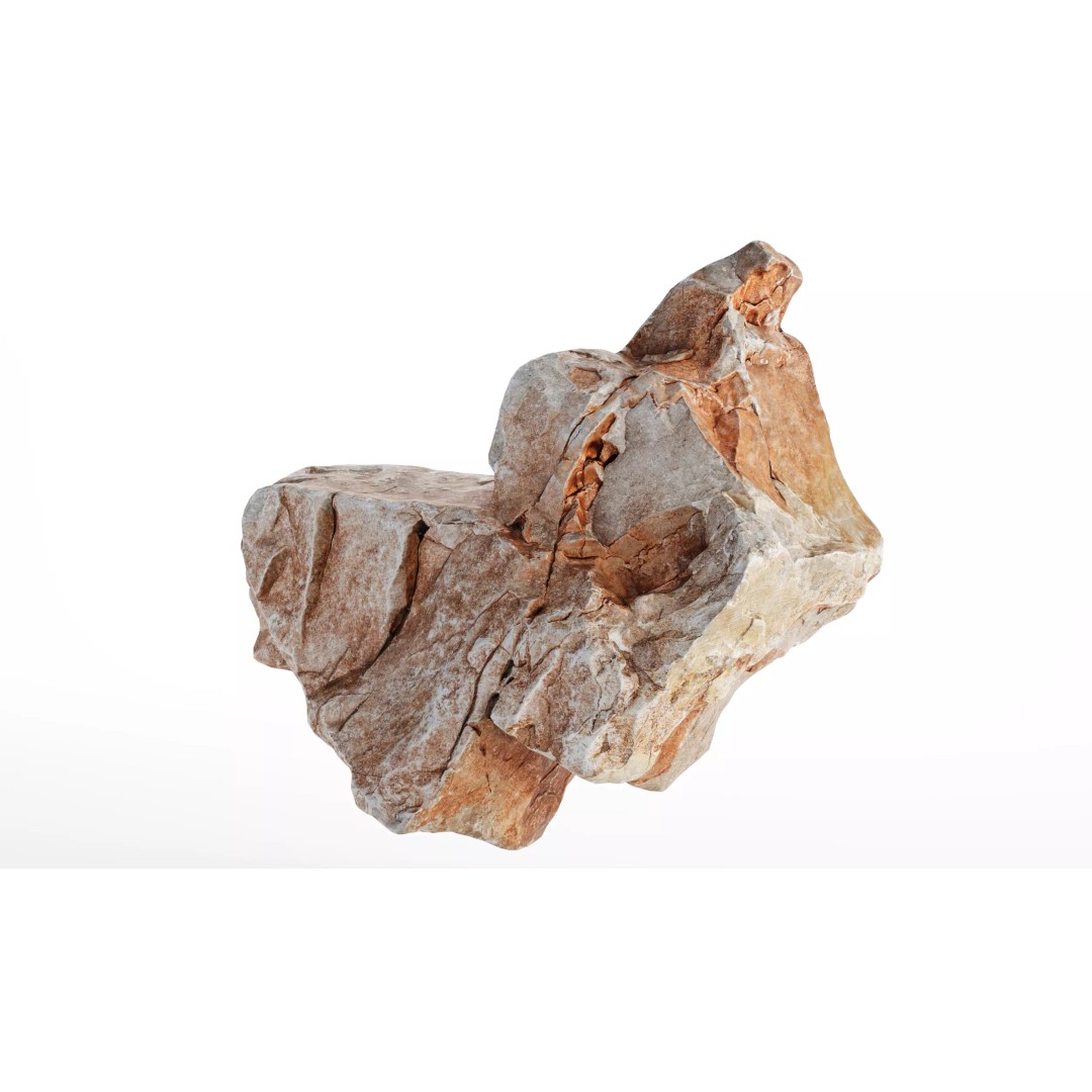 Photorealistic Rock 3D Model – Low Poly PBR Asset, 8K Textures - View 25