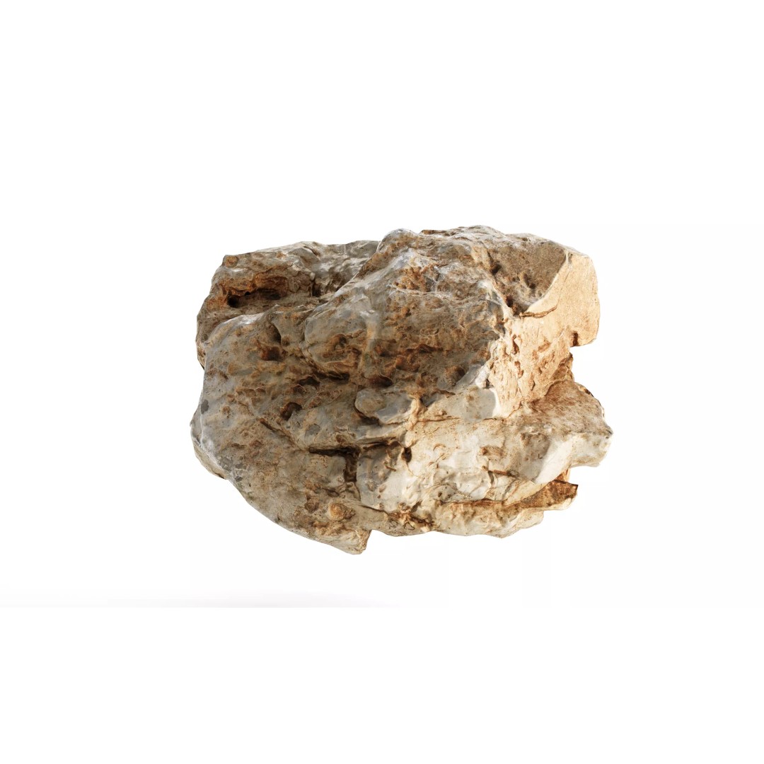 Photorealistic Rock 3D Model – Low Poly PBR Asset, 8K Textures - View 27