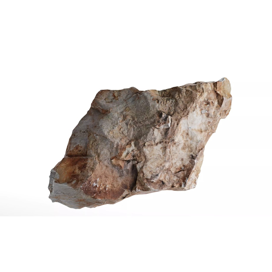 Photorealistic Rock 3D Model – Low Poly PBR Asset, 8K Textures - View 33