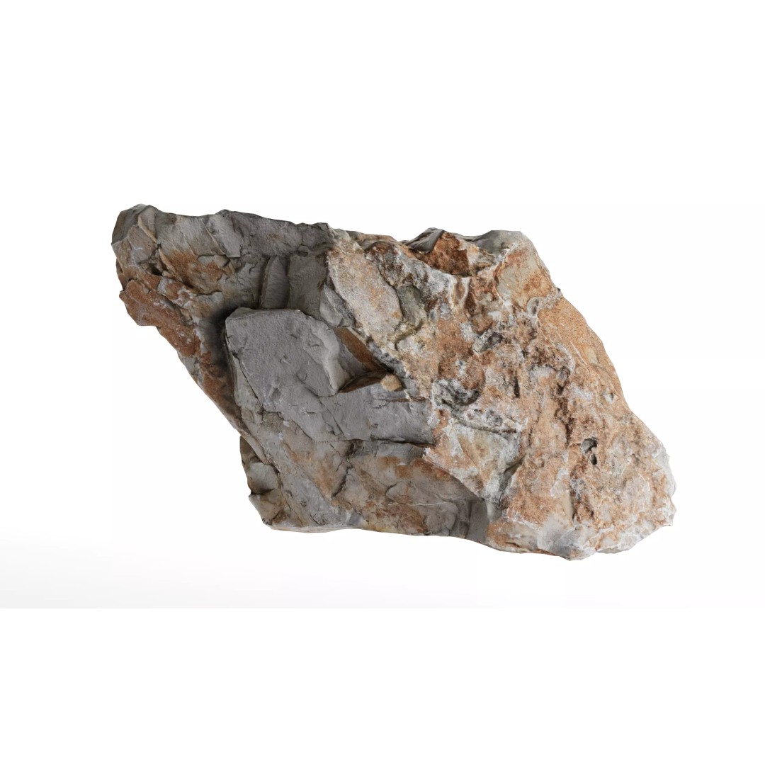Photorealistic Rock 3D Model – Low Poly PBR Asset, 8K Textures - View 34