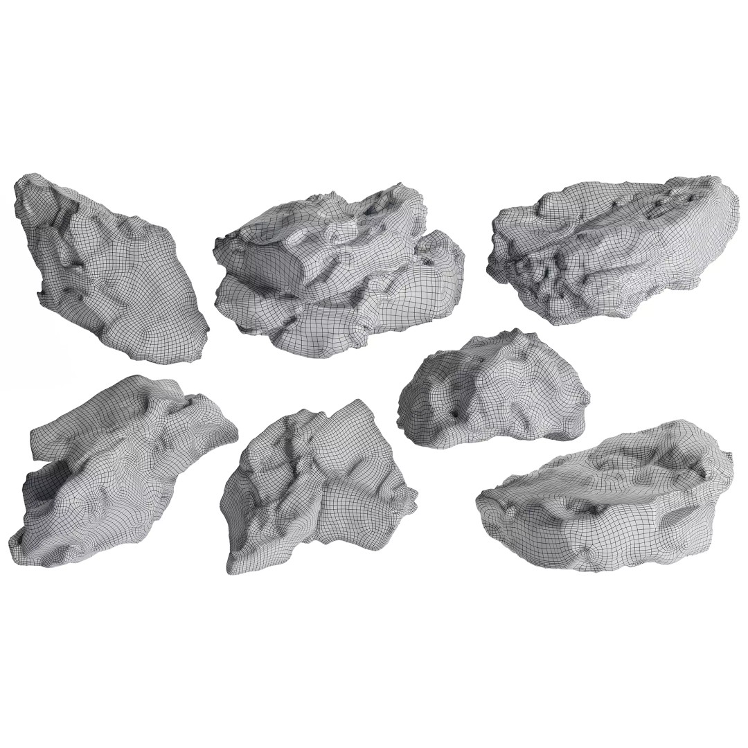 Photorealistic Rock 3D Model – Low Poly PBR Asset, 8K Textures - View 5