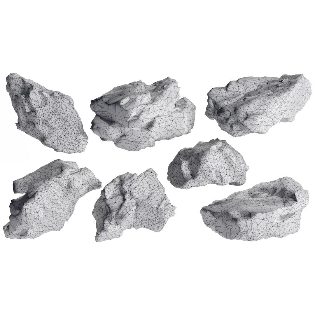 Photorealistic Rock 3D Model – Low Poly PBR Asset, 8K Textures - View 6