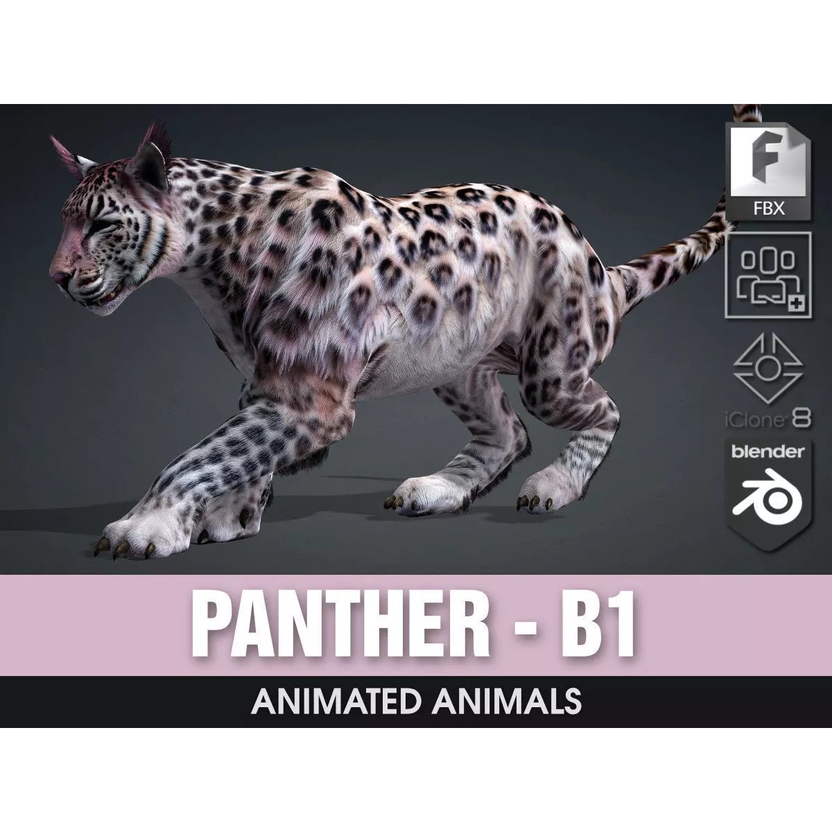Panther-B1 - Game-Ready 3D Model - View 2