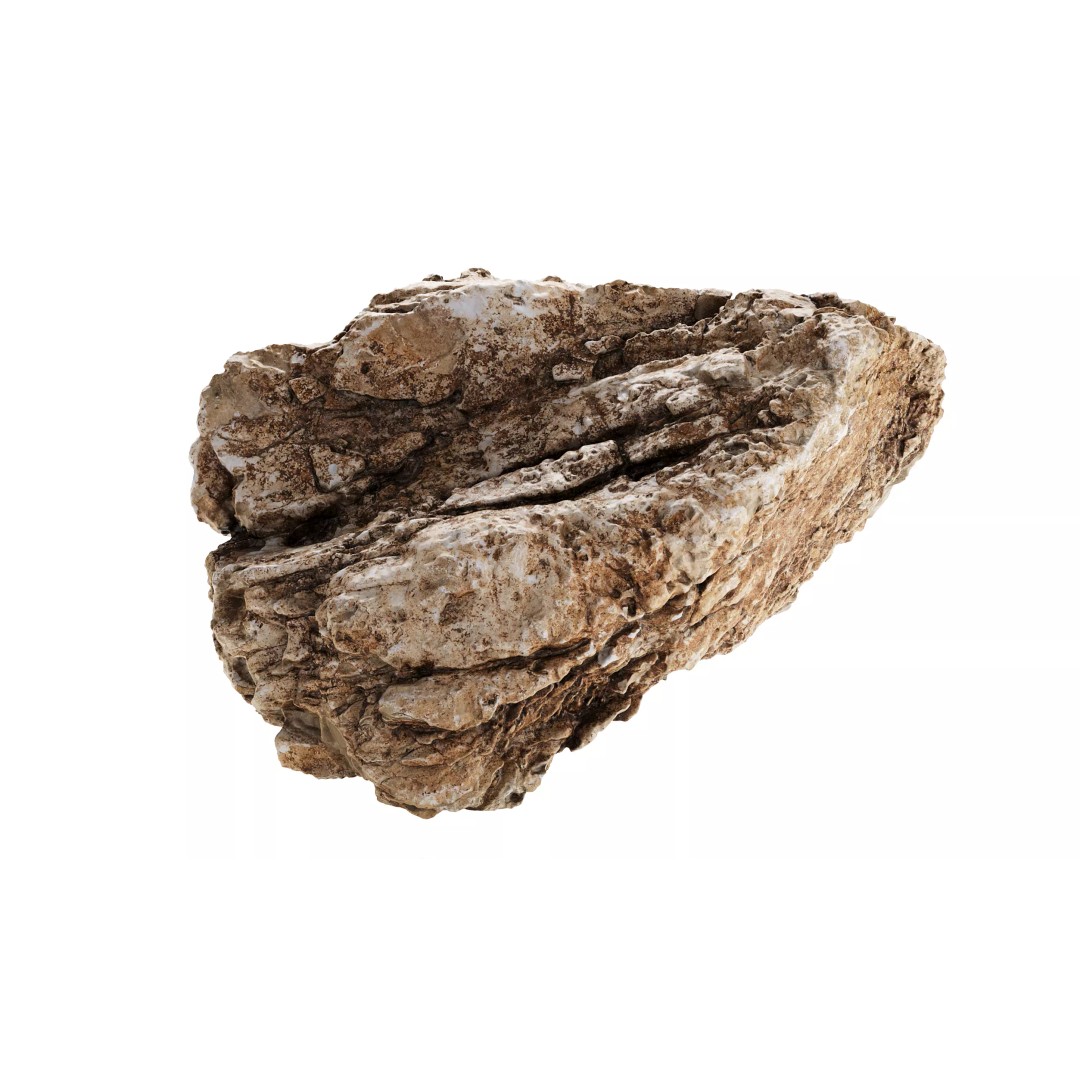 Photorealistic Rock 3D Model – Low Poly PBR Asset, FBX, OBJ - View 20