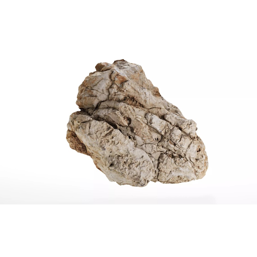 Photorealistic Rock 3D Model – Low Poly PBR Asset, FBX, OBJ - View 26