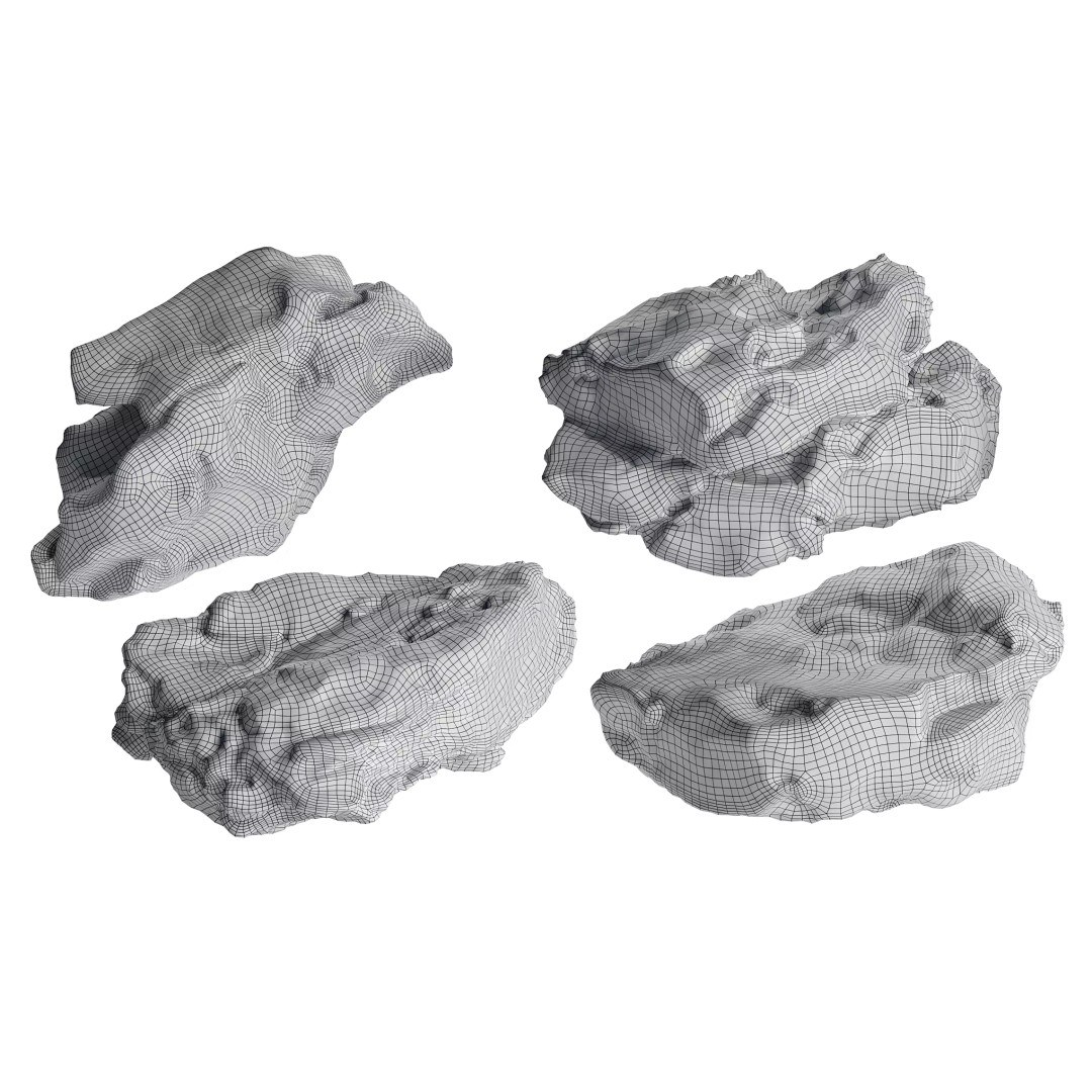 Photorealistic Rock 3D Model – Low Poly PBR Asset, FBX, OBJ - View 5