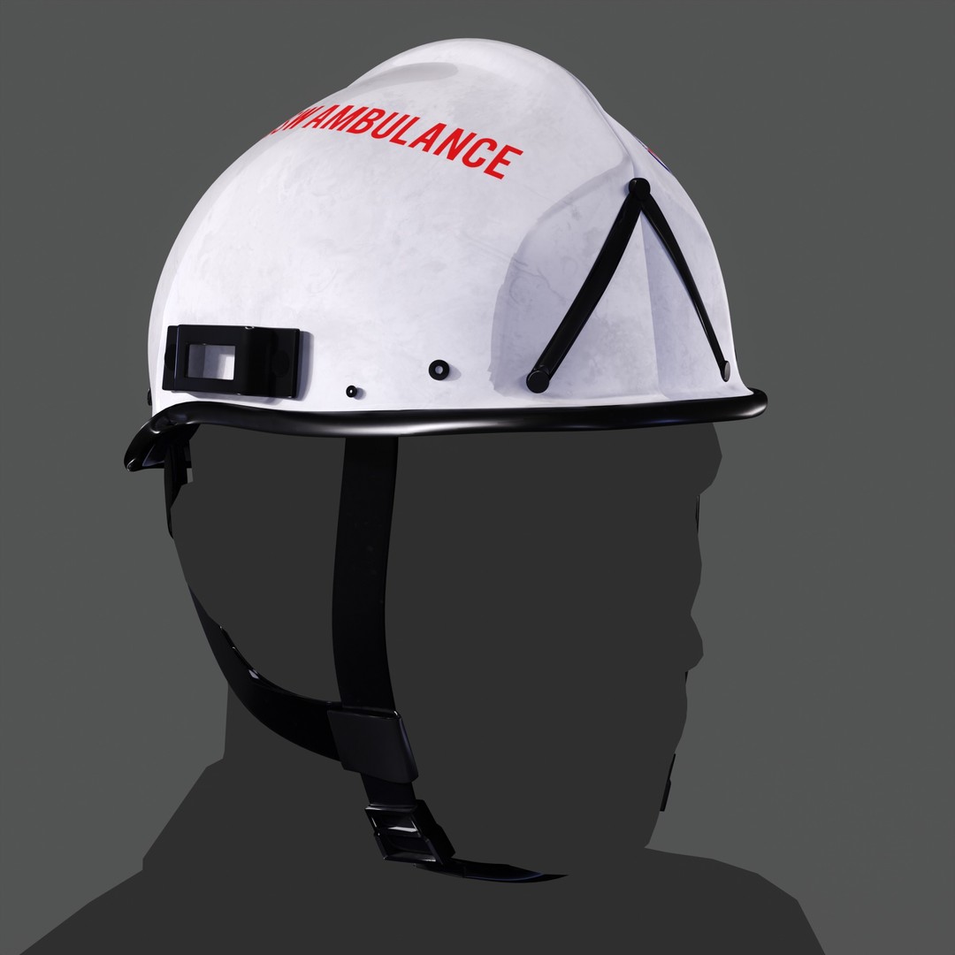 Pacific R5SNB Rescue Helmet 3D Model – Low Poly PBR Textures, FBX/OBJ - View 10