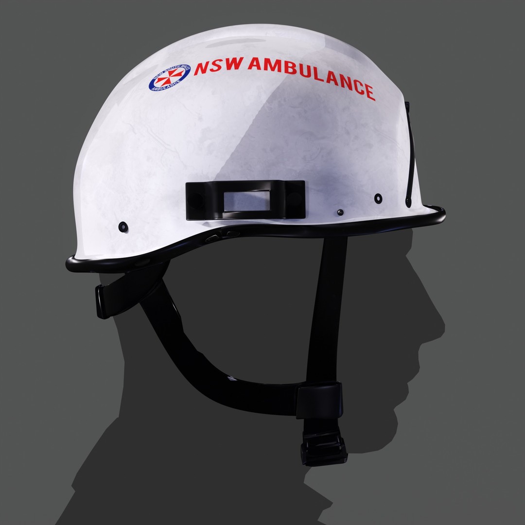 Pacific R5SNB Rescue Helmet 3D Model – Low Poly PBR Textures, FBX/OBJ - View 12