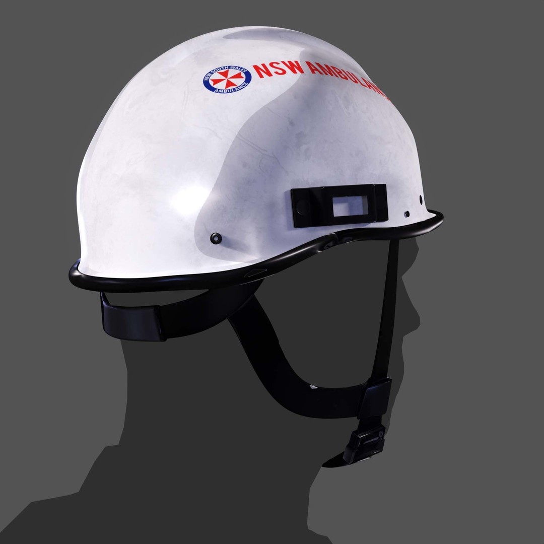 Pacific R5SNB Rescue Helmet 3D Model – Low Poly PBR Textures, FBX/OBJ - View 13