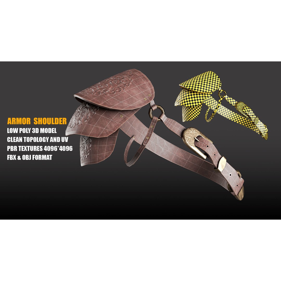 Assassin Costume 3D Model – Low Poly Character Outfit with PBR Textures, FBX - View 5