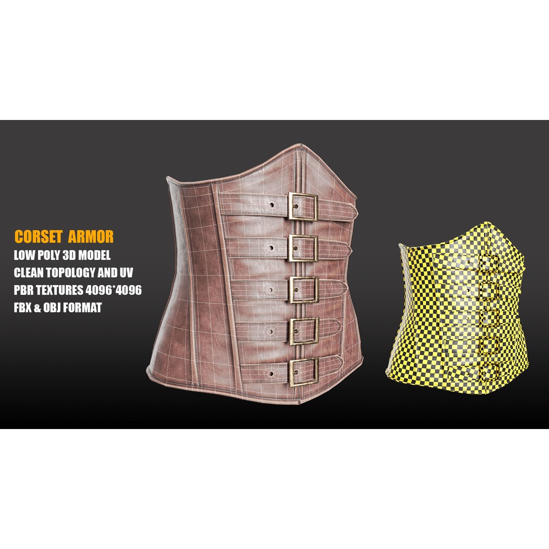 Assassin Costume 3D Model – Low Poly Character Outfit with PBR Textures, FBX - View 8