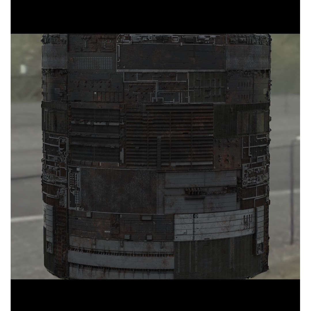 Sci-Fi Wall Panel Texture Set – PBR Textures for Spaceships, PNG & TIFF - View 5