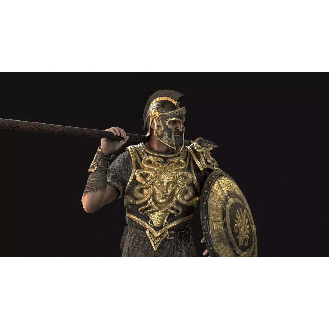 MythWarrior2 3D Model – Low Poly Rigged Character for Games - View 22