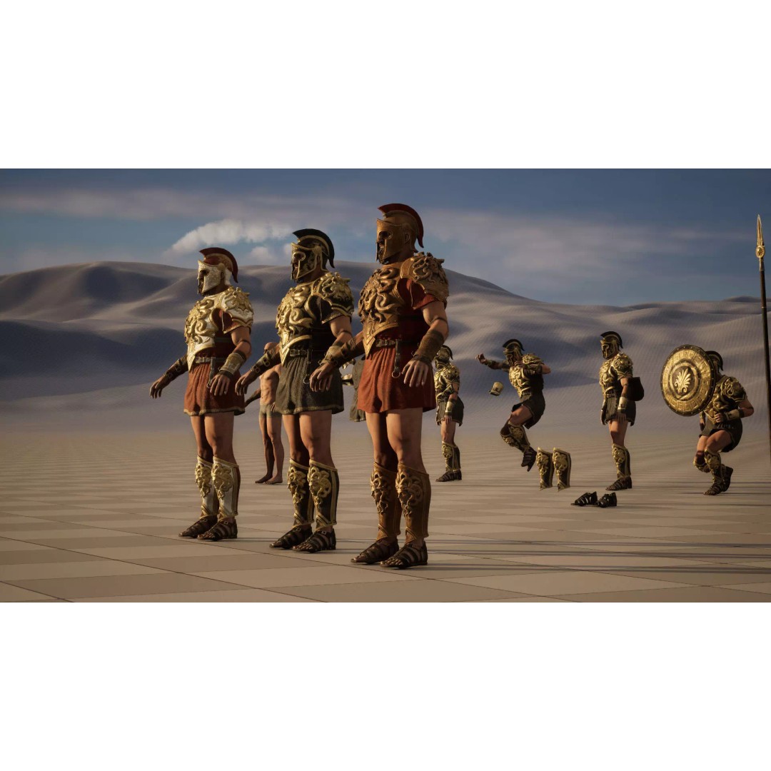 MythWarrior2 3D Model – Low Poly Rigged Character for Games - View 26