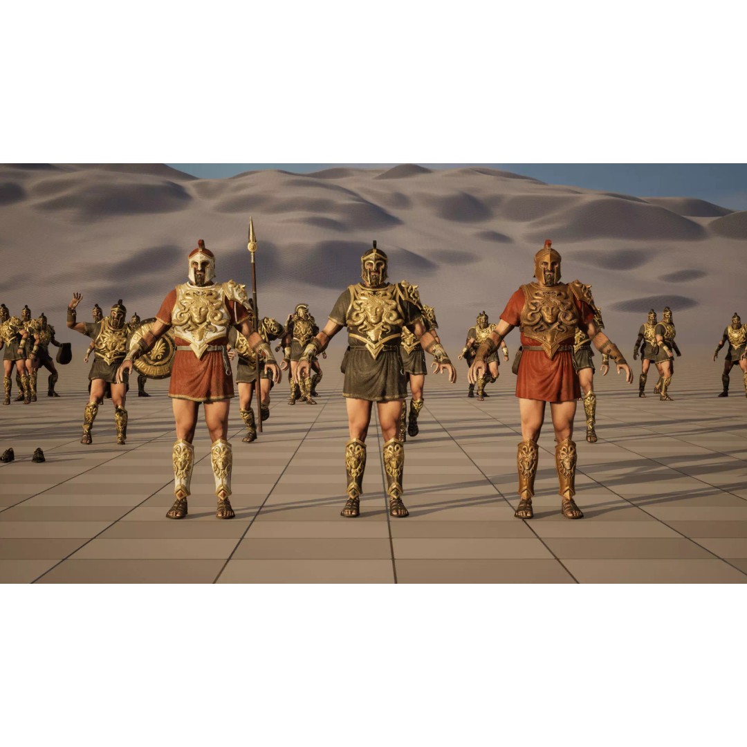 MythWarrior2 3D Model – Low Poly Rigged Character for Games - View 28