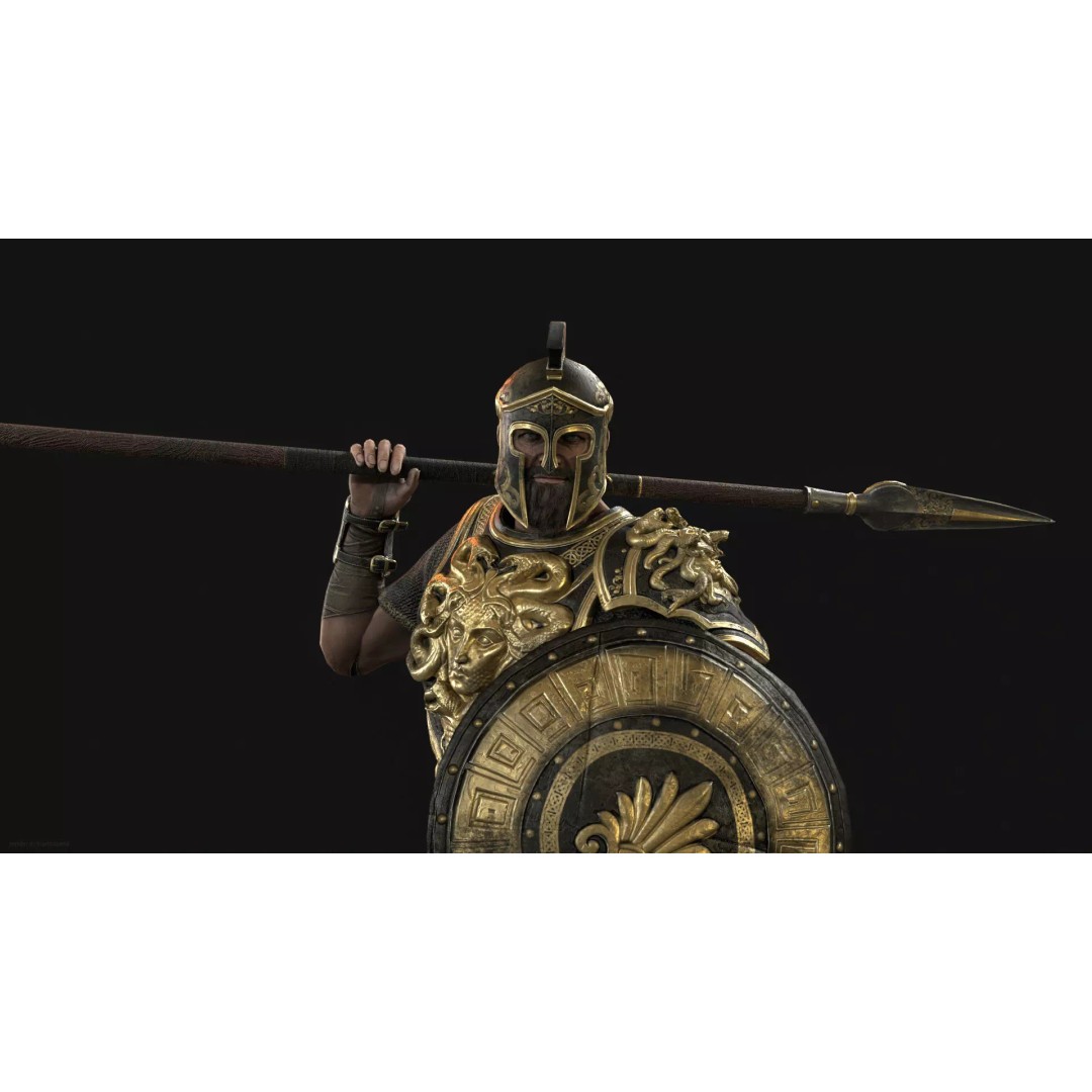 MythWarrior2 3D Model – Low Poly Rigged Character for Games - View 3