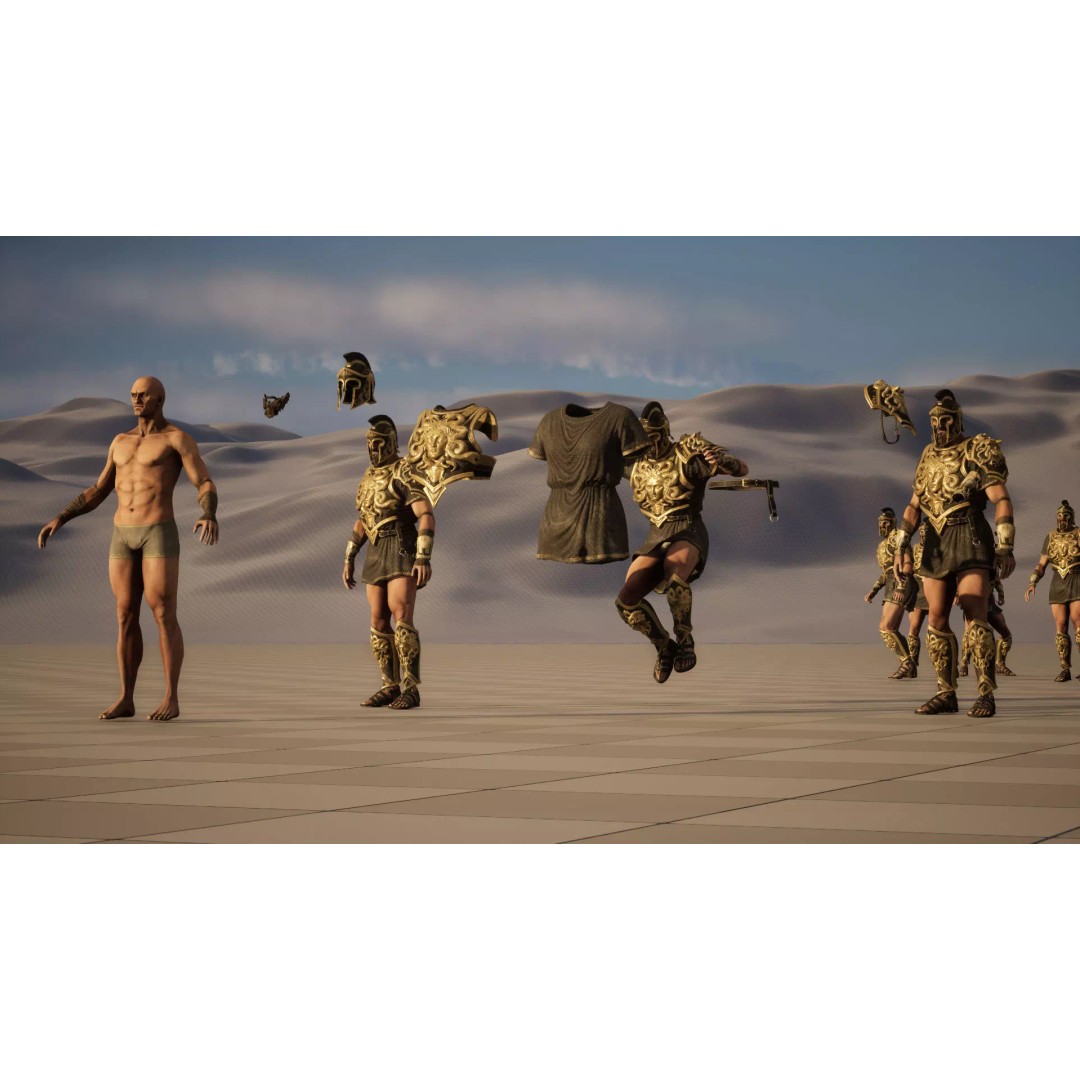 MythWarrior2 3D Model – Low Poly Rigged Character for Games - View 30