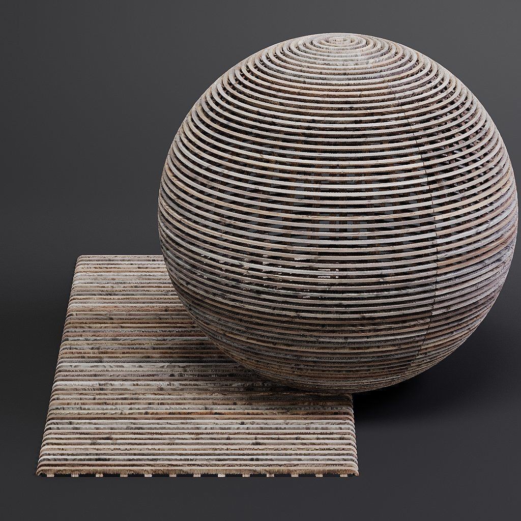 Wood Facade 3D Model – Timber PBR Materials, 8K Seamless Textures