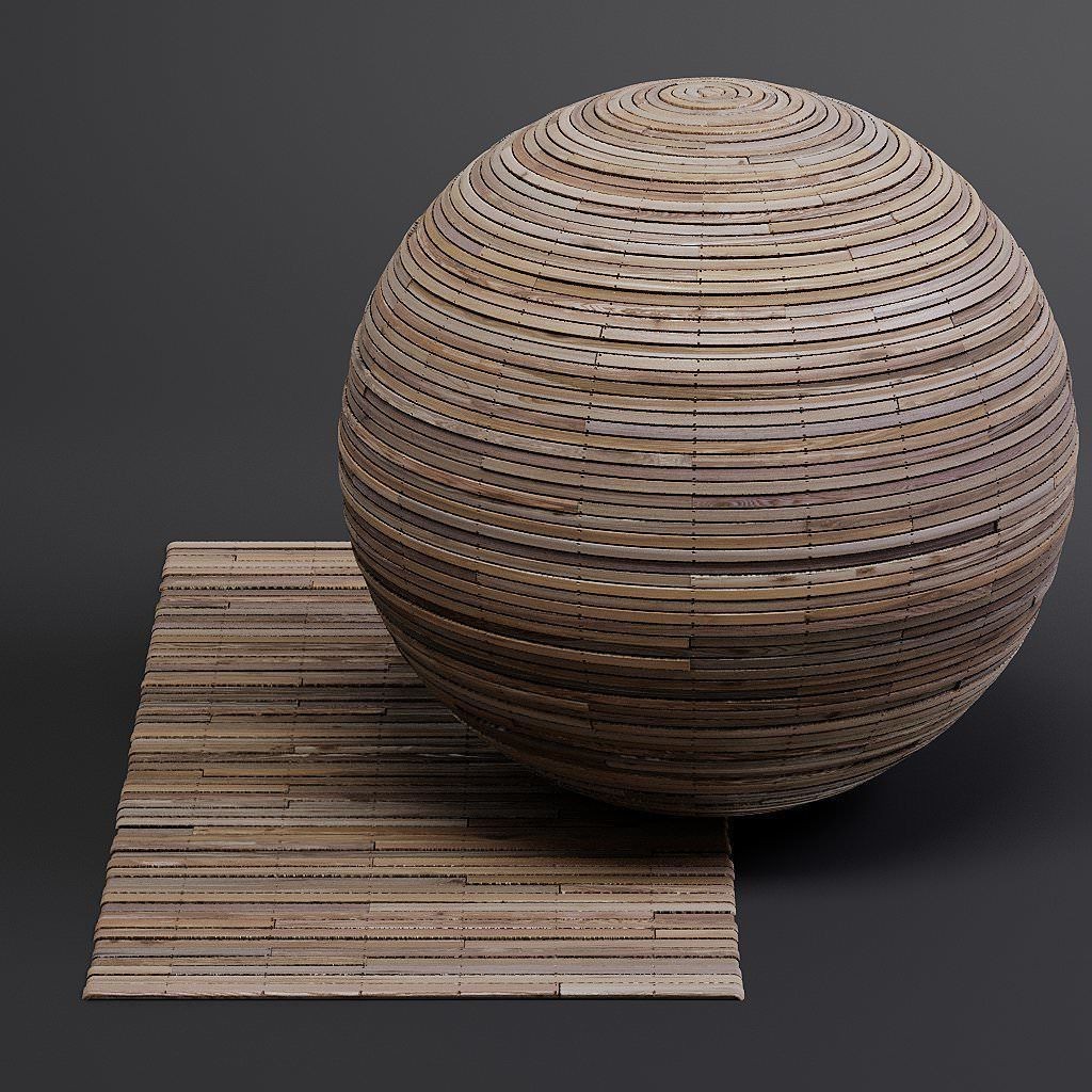 Wood Facade 3D Model – Timber PBR Materials, 8K Seamless Textures - View 21