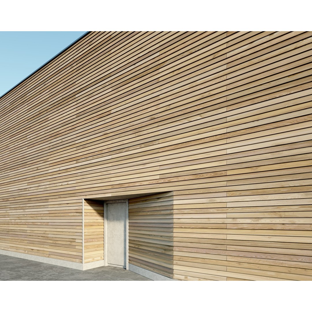 Wood Facade 3D Model – Timber PBR Materials, 8K Seamless Textures - View 26