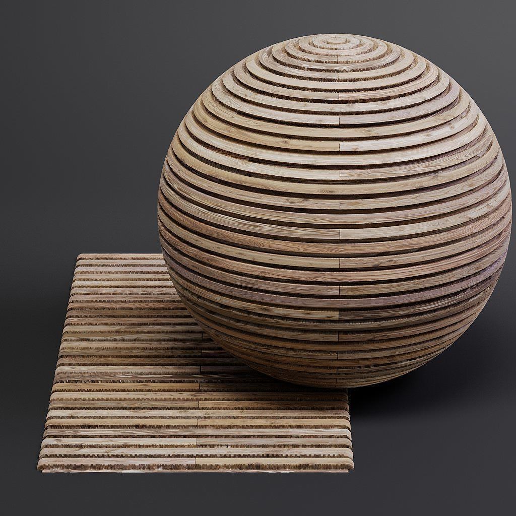 Wood Facade 3D Model – Timber PBR Materials, 8K Seamless Textures - View 39