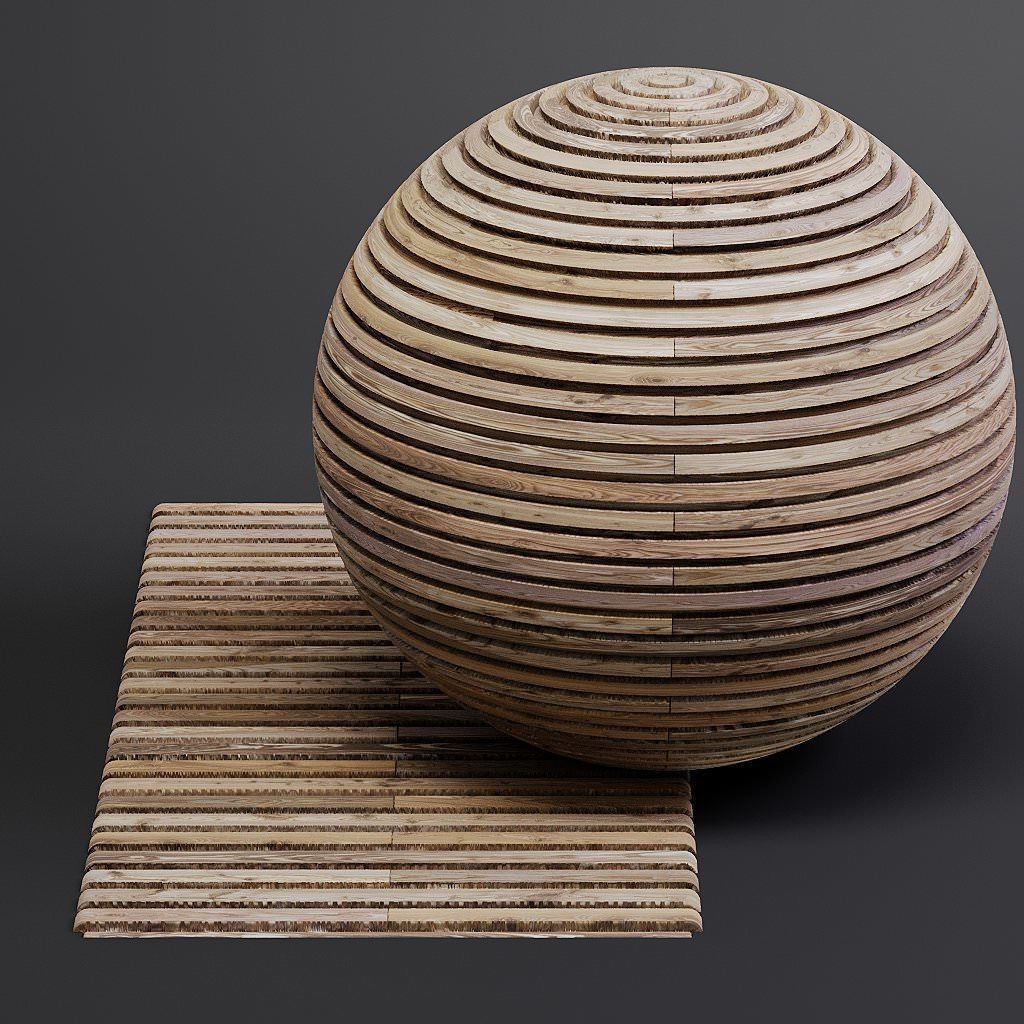 Wood Facade 3D Model – Timber PBR Materials, 8K Seamless Textures - View 41