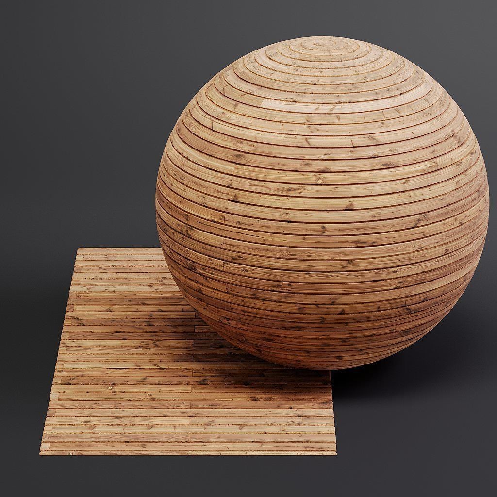 Wood Facade 3D Model – Timber PBR Materials, 8K Seamless Textures - View 43