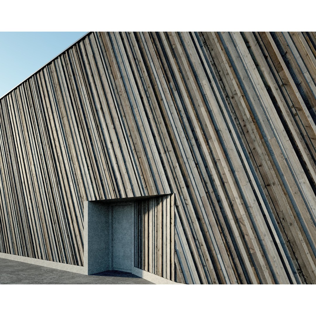 Wood Facade 3D Model – Timber PBR Materials, 8K Seamless Textures - View 48