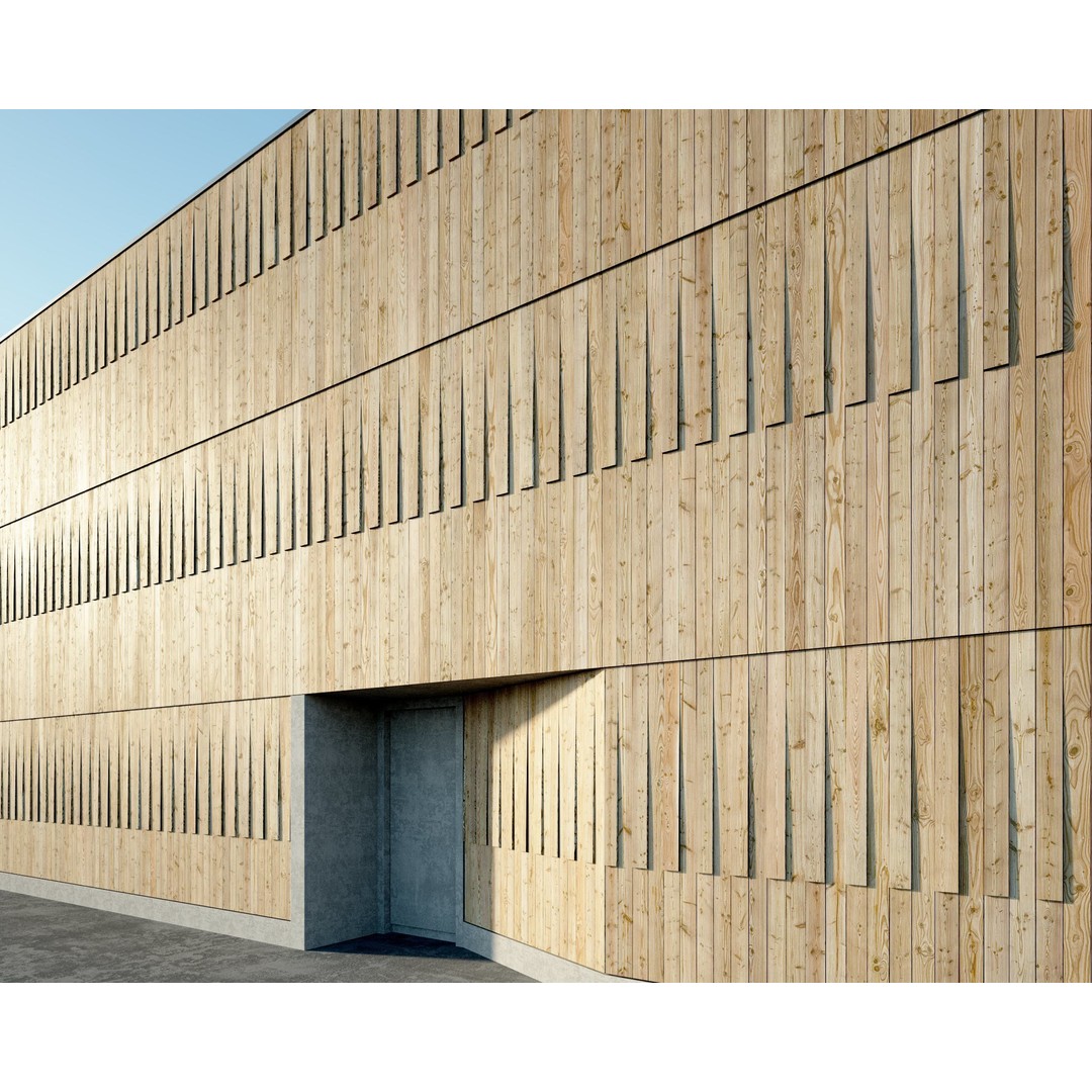 Wood Facade 3D Model – Timber PBR Materials, 8K Seamless Textures - View 50