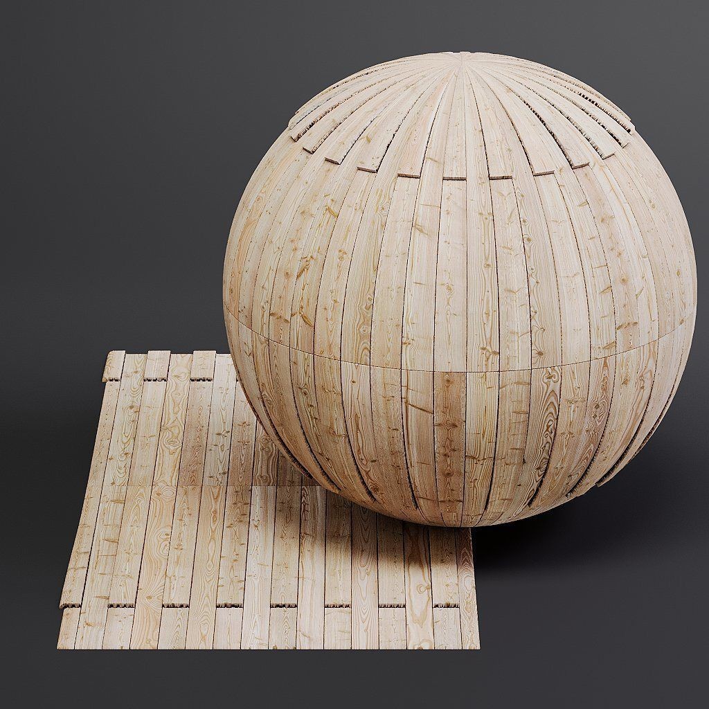 Wood Facade 3D Model – Timber PBR Materials, 8K Seamless Textures - View 51