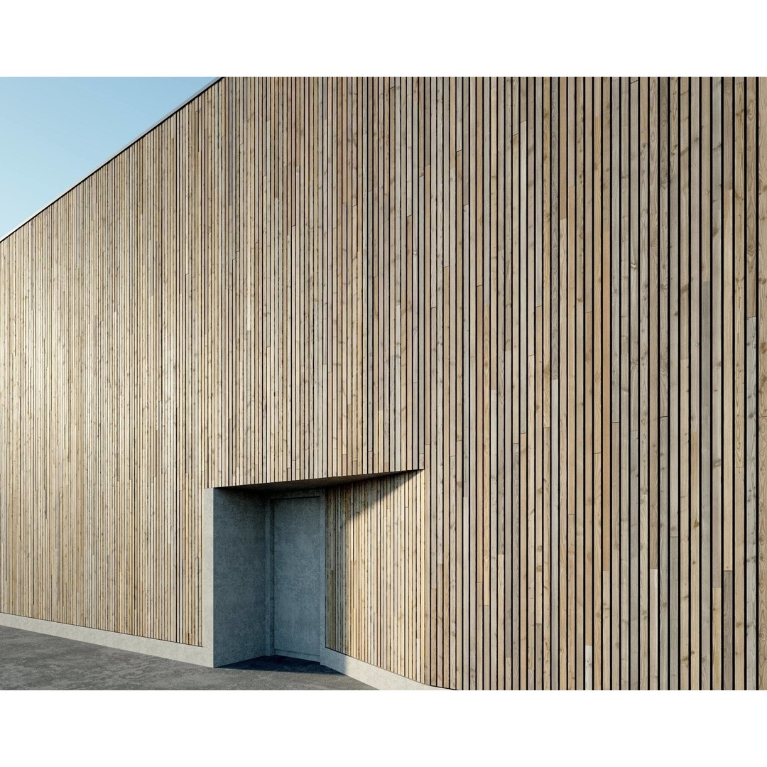 Wood Facade 3D Model – Timber PBR Materials, 8K Seamless Textures - View 52