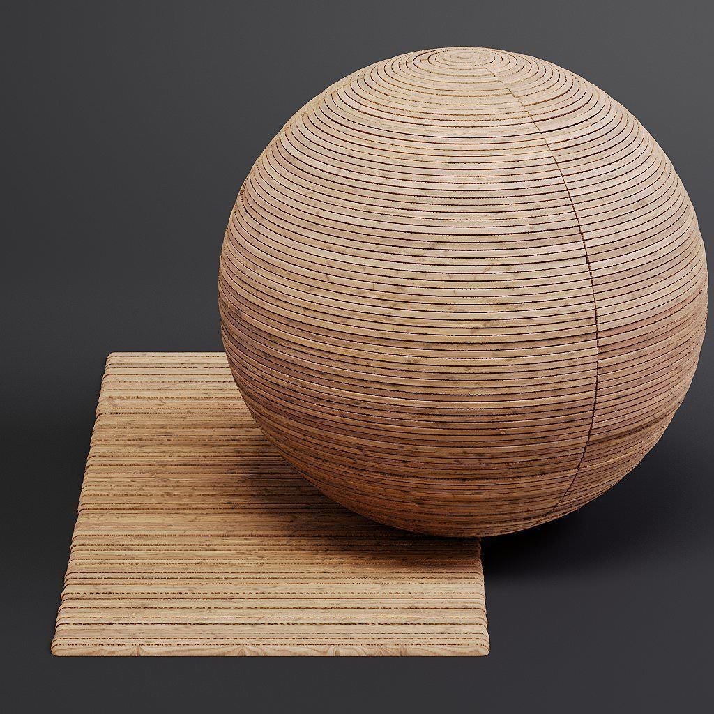 Wood Facade 3D Model – Timber PBR Materials, 8K Seamless Textures - View 55