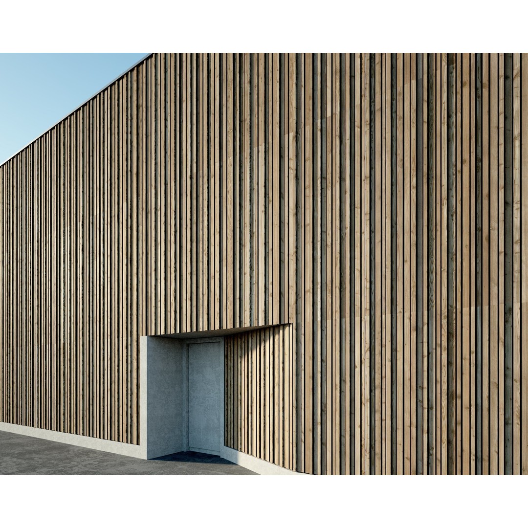 Wood Facade 3D Model – Timber PBR Materials, 8K Seamless Textures - View 62